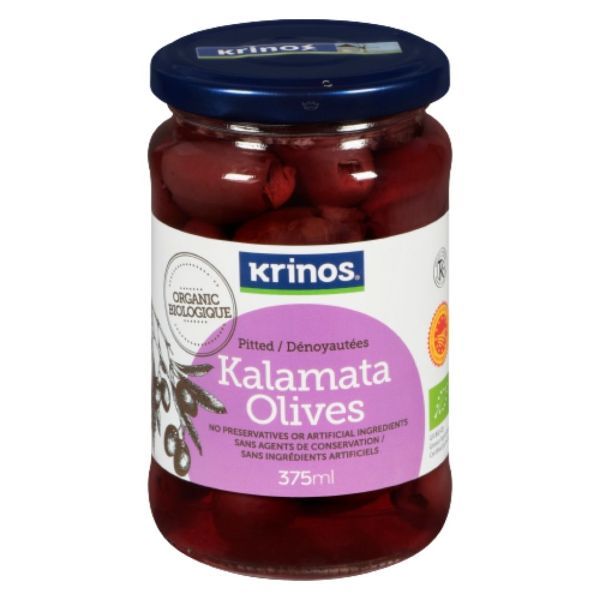 Krinos Kalamata Pitted Olives 375ml